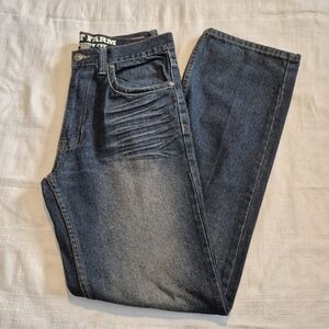 VTG Phat Farm men's 32 x 34 Dark wash jeans straight fit defect on heel 1 leg
